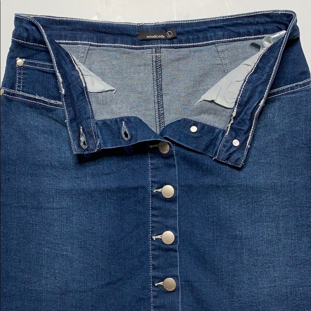 Mindcode Jean Mini Skirt - Picture 2 of 7